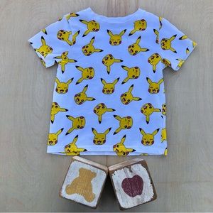 H&M Pokémon Picachu Soft Cotton Tee Shirt Sz. 4-6yrs